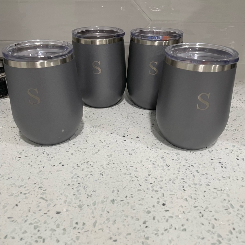 Gray Insulated Tumblers Set